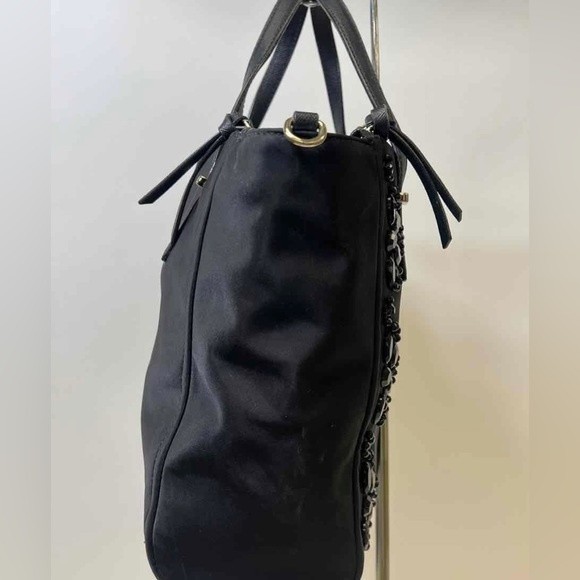 Kate Spade Wilson Road Embellished Alyse Satchel Tote Black Handbag - Picture 4 of 11